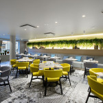 Hotellin ravintola on varsin trendikäs