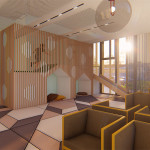 Havainnekuva lasten leikkipaikasta