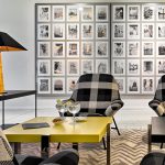 Moderni design hotelli, tyylikkäällä sisustuksella