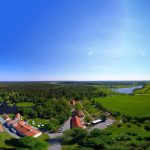 Ilmakuva Vihulan kartanon alueesta kesällä