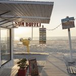 Ravintola rannalla Liepajassa