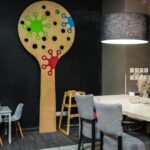 Leikkinurkkaus ravintolassa