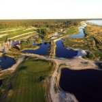 Pärnu Bay Golf kenttä yläilmoista kuvattuna