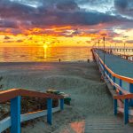 Laituri Palangassa auringonlaskussa