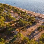 Ilmakuvaa Laulasmaan rannasta