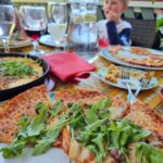 Rucola pizzaa Steffani ravintolassa