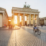 Brandenburgin portti Berliinin keskustassa.