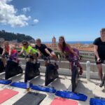 Spinning-tunti terassilla