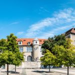 Bayerin kansallismuseo Münchenissä kesällä