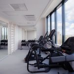 Hotellin kuntosalilta on hienot maisemat