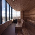 Hotellin saunasta on hienot maisemat