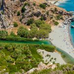 Näkymä Preveli rannalle