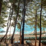 Hotellin yksityinen ranta-alue