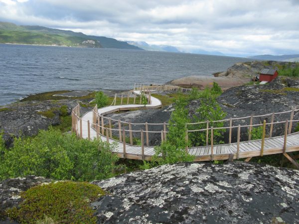 Maisema Altan rannikolla