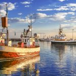 Kalastusveneitä Islannissa.