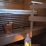 Santa Claus Holiday Village, Joulupukin lomakylä, Classic Cottages-huoneiston sauna