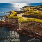 Suomnelinnan muureja ilmakuvassa