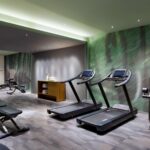 Hotellin kuntosali ja saunaosasto