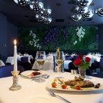 Aqva Spa Ravintola Fiore kynttiläkattaus