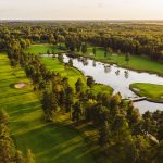 Golfkenttä ilmakuvassa