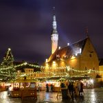 Tallinnan joulutorin tunnelmaa