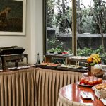 Aamiaisen tarjoilupöytä, Emmantina Hotel, Glyfada, Kreikka