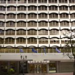 Hotellin sisäänkäynti, Titania Hotel, Ateena, Kreikka