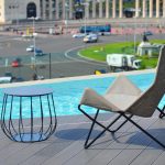 Kattoterassilta on upeat näkymät