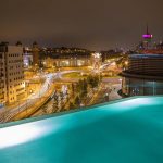 Kattoterassilta on upeat näkymät