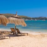 Puerto Pollensan hiekkaranta Mallorcalla