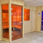 Hotellista löytyy niin perinteinen sauna kuin höyrysauna