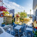 Katunäkymä alas Kosin satamaan