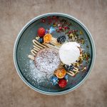 Blu Holm ravintolan jälkiruoka-annos