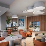 Hotellin aula ja vastaanotto