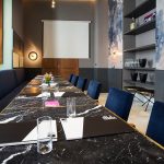 Hotellissa on kauniita kokoustiloja