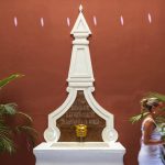 Hotellissa on kaunis sisäpiha