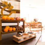 Hotel Helioksen aamiaistarjoilua