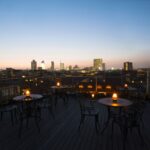 Kuva kattoterassin näkymistä