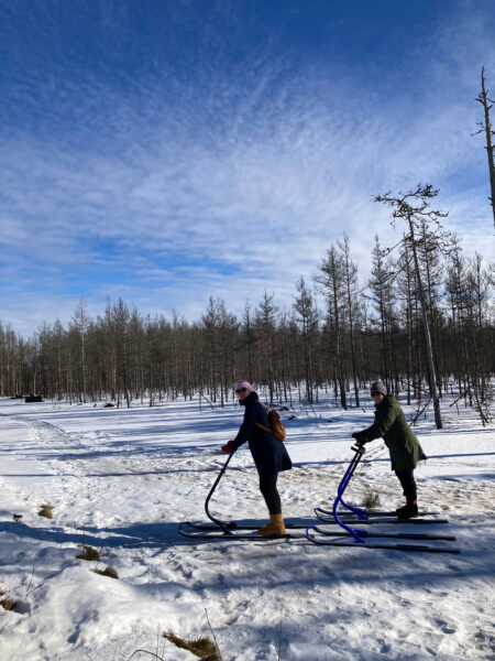 Potkukelkkailua Soomaalla!