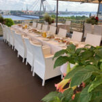 Illallinen kattoterassilla