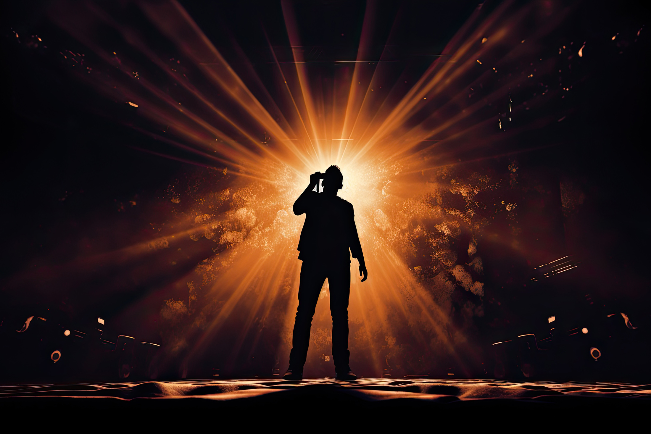 Esiintyjä, konsertti, kuvituskuva